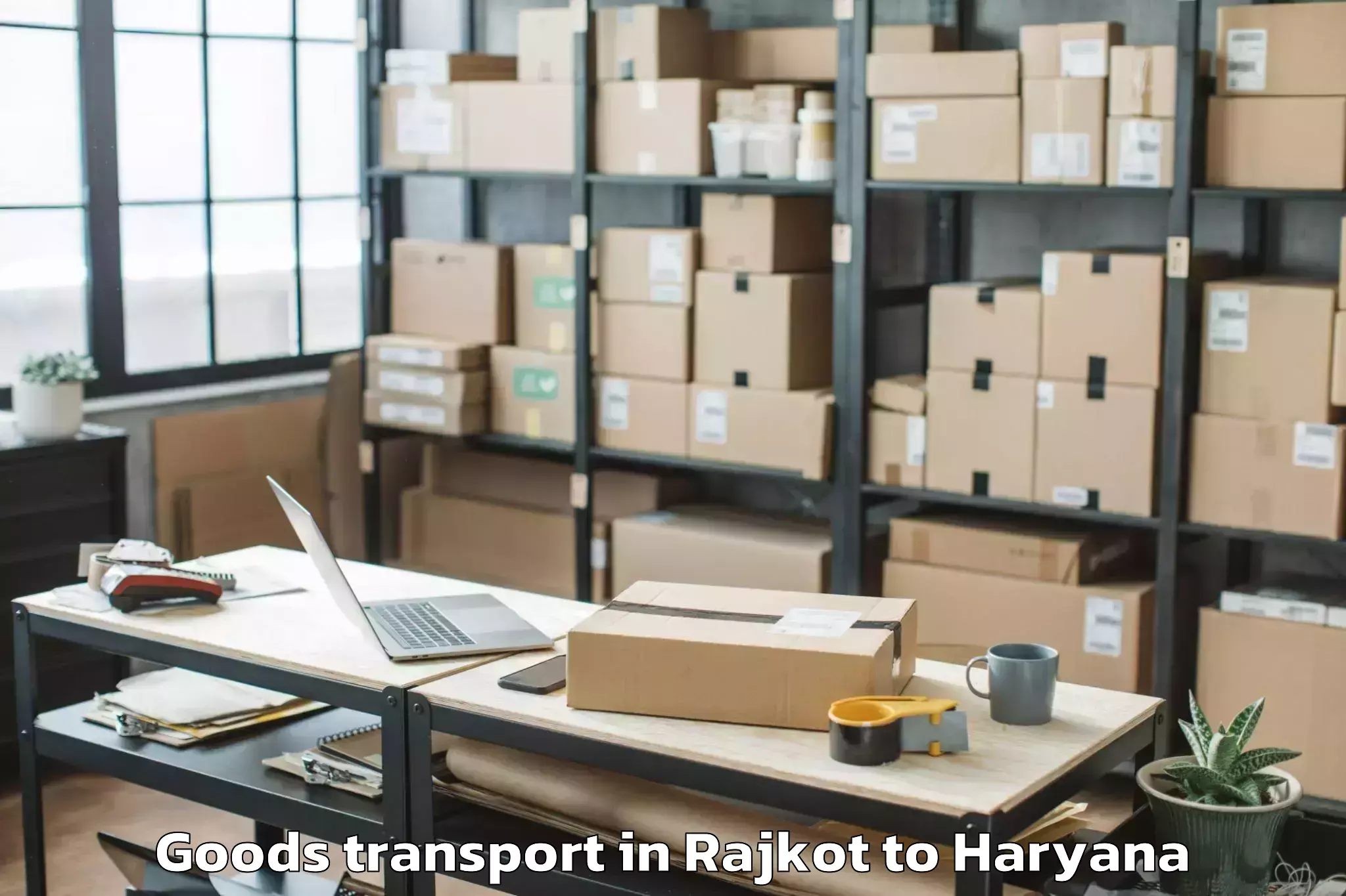 Efficient Rajkot to Israna Goods Transport